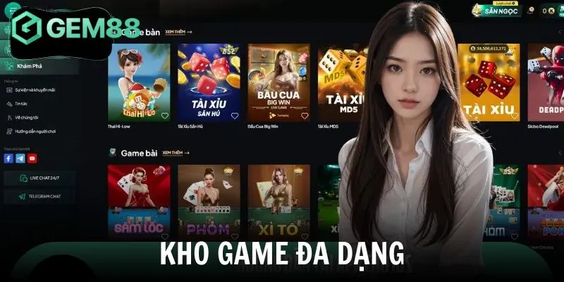 GEM88 xây dựng kho game ấn tượng